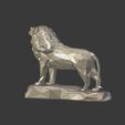 I11.jpg Low Poly Lion Statue --  Ready for 3D Printing