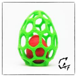 Easter-Egg-in-Cage.jpg STL-Datei Ei im Eierkäfig - zwei Farben mit einem Extruder kostenlos・Design zum 3D-Drucken zum herunterladen