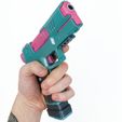 Rebecca's-pistol-prop-replica-Cyberpunk-Blasters4Masters-11-2.jpg Rebecca's Pistol Cyberpunk 2077 Prop Replica Gun Edgerunners