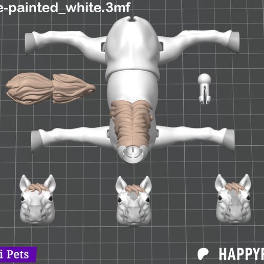 Flexi_horse__color_pattern_2.jpg Caballo realista de juguete flexible (nº 65)