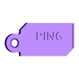Logo_Ping_Keychain.STL Download free STL file Ping association logo key ring • Design to 3D print, vanson