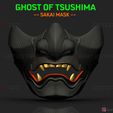 001.jpg Ghost Of Tsushima - The Sakai Mask - Samurai Cosplay Mask