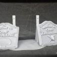CampCrystalLake01.jpg R3D Supports for Camp Crystal Lake Sign for 28-32mm Miniatures with Magnet Slots and Base