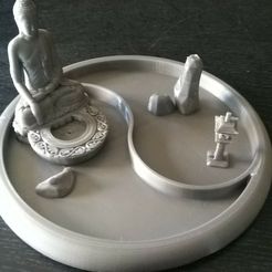 IMG-20220621-WA0018.jpeg Archivo STL DIORAMA - JARDIN Y BUDHA - PORTASAHUMERIO・Plan para descargar y imprimir en 3D