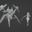 Екранна-снимка-1682.png Yugioh Sky Striker Raye and Shizuku 3d print model figure pack
