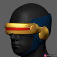 18.jpg Cyclops X-Men Helmet - Marvel Comic cosplay 3D print model