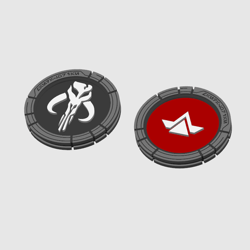 Order Tokens Mandalorian Star Wars Legions 3D model