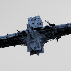 untitled.574.png OBJ file Cross Space station 2・3D printable model to download, aramar
