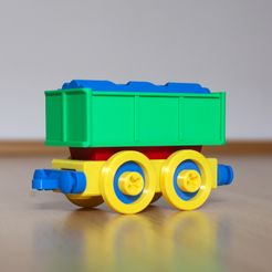 3.jpg STL file Toy train cargo car construction set.・3D printing model to download