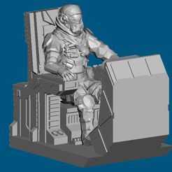 Capture.PNG Free STL file Dominion Crusader MK3 Cockpit (28mm)・3D print object to download