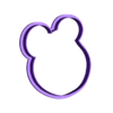 Contorno.stl Orso cara cookie cutter