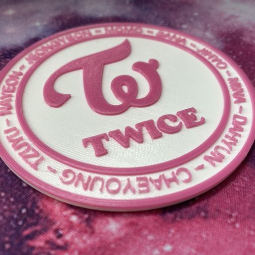 TWICE サイン twice coaster 🖼️ TWICE Coasters・Free STL File for 3D printing・Cults