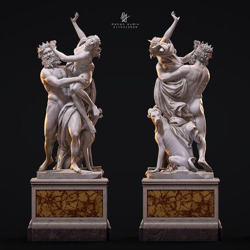 Bernini_textured_Planche.jpg 3D Printing Bernini Proserpina Full Statue