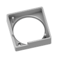 Lüfterabdeckung-hinten.png STL-Datei Optimierte, geräuscharme Lüfterabdeckung FLSUN V400・3D-druckbares Modell zum Herunterladen