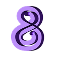 8.stl Download free STL file Alphabet "36 Days of Type" • 3D printable model, dukedoks