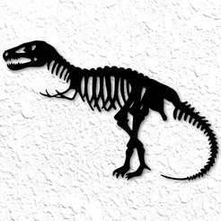 project_20230328_1118064-01.png STL-Datei Dinosaurier Skelett Wandkunst Dinosaurier Fossil Wanddekor Allosaurus・Modell zum Herunterladen und 3D-Drucken