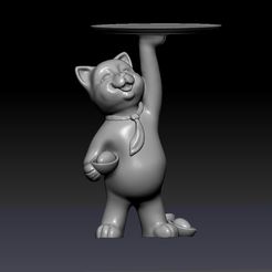 1CAT.jpg Sculpture of the host cat