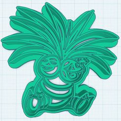103-Exeggutor-Cookie-Cutter.jpg STL-Datei Exeggutor Ausstechform kostenlos・3D-druckbares Modell zum herunterladen