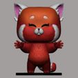 FrontRedPandaHug.jpg Red Panda Hug Turning Red Pop Funko