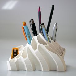 05_copie.jpg Download free STL file Pen and Pencil Holder • 3D printer template, BEEVERYCREATIVE