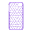 phone_stencil_20141226-11880-b3il41-0.stl iphone 4s Hexagon Customized Stencilable iPhone  Case