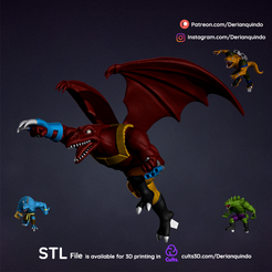 DQ_Bullzeye_v01_02.png Fichier 3D Bullzeye / Fanart de dinosaures extrêmes・Plan imprimable en 3D à télécharger