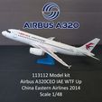 113112 Model kit Airbus A320CEO IAE WTF Up China Eastern Airlines 2014 Scale 1/48 113112 AIRBUS A320CEO IAE WTF UP