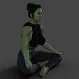 03.png Free 3D file She-Hulk yoga・Design to download and 3D print