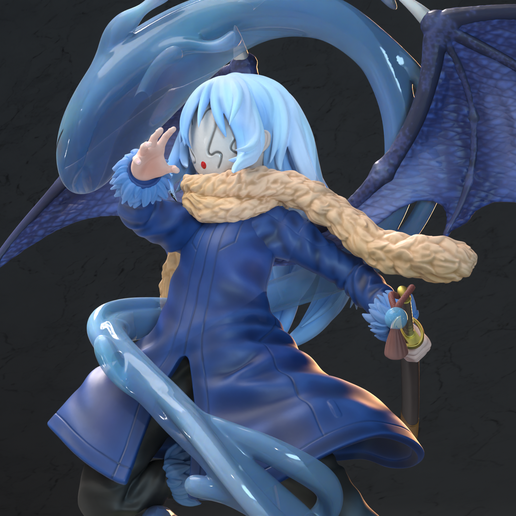 Close_5_Logo.png Rimuru Tempest - Reincarnated as a Slime Anime Model for 3D Printing 3D print model