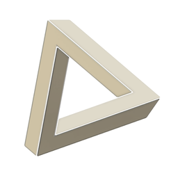 Free STL file Paradox Illusions Design - Penrose triangle 🔺・3D printable  model to download・Cults