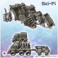 5.jpg Futuristic transport vehicle set with variants and trailer (10) - Future Sci-Fi SF Post apocalyptic Tabletop Scifi Wargaming Planetary exploration RPG Terrain