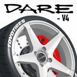 WHEEL-DARE-V4-1.png 1/18 WHEEL DARE V4 - NISSAN NISMO GTR / LIBERTY WALK / PORSCHE /LEXUS LS400 / BMW / FORD/ SUBARU STI WRX / MITSUBISHI EVO / AE86 / MUGEN / TYPE R / PRODRIVE /MERCEDES / VAUXHALL / ATS / OPEL