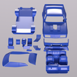 Bo oh | a | STL file FALCON GT COUPE INTERCEPTOR MAD MAX 1979 PRINTABLE CAR IN SEPARATE PARTS・3D print design to download