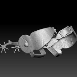 1.jpg STL file cowboy spurs・3D printing template to download