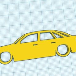 Web-capture_9-9-2023_173247_www.tinkercad.com.jpeg Fichier STL Porte-clés Audi 80 Sedan 4 portes (B3) Silhouette・Modèle pour impression 3D à télécharger