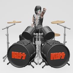 3.jpg STL file eric singer Kiss - 3Dprinting・3D printing template to download