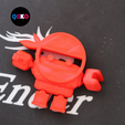7.png DESKTOP FIDGET 3D TOY flexi ninja (Print in place)