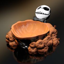 Jack_Skellington-Schale2.jpg 3D file Jack-Skellington - 3MF- Halloween Bowl for Bambu Lab- 3D Print Model- High Polygon・3D printer model to download