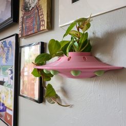 IMG_20220910_115232_956.jpg Archivo STL Jardinera/decoración colgante de pared UfO・Modelo imprimible en 3D para descargar
