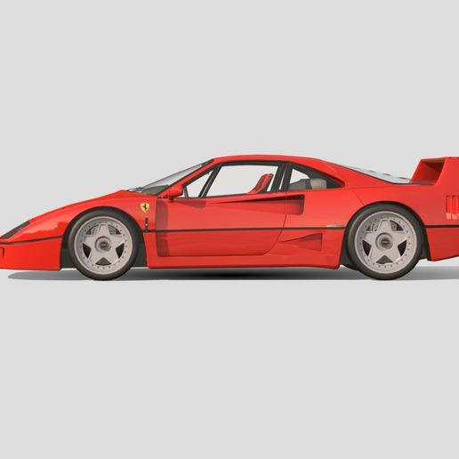 Ferrari F40 de 1987 – Modello 3D gratuito STL