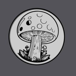 mushroom-litho-3.jpg LITHOPANE LIGHT BOX - MUSHROOMS 3