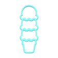 1.png Ice Cream Cone Cookie Cutter | STL File