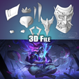 YiSB03.png Accessories Spirit Blossom Master Yi League of Legends STL files