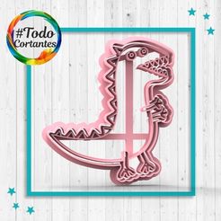 605-Dino-george.98.jpg STL file George dino cutter・3D printable model to download