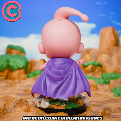 🐉 Majin Boo - Dragon Ball Z - Chibi・ 3D File for 3D printing・Cults