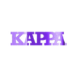 Text Flip - Kappa.stl Перелистывание текста - греческий алфавит в комплекте
