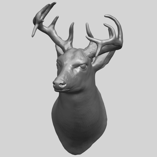 11_TDA0615_Deer_HeadA09.png Free 3D file Deer Head・Template to download and 3D print, GeorgesNikkei