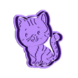 kitten v1.stl CAT KITTEN COOKIE CUTTER
