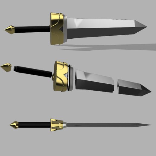 Goblin Slayer Anime Sword STL – Intact & Damaged Blade Versions