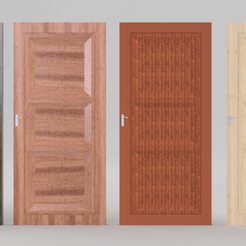 d2-01.png STL file wooden door 2・3D print design to download, khaleel_mas